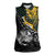 New Zealand and South Africa Rugby Personalised Women Sleeveless Polo Shirt Maori Kiwi With Springboks