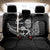 New Zealand Silver Fern Rugby Custom Back Car Seat Cover Maori Tiki Black Version