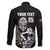 New Zealand Silver Fern Rugby Custom Family Matching Off Shoulder Maxi Dress and Hawaiian Shirt Maori Tiki Black Version