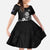 New Zealand Silver Fern Rugby Custom Family Matching Summer Maxi Dress and Hawaiian Shirt Maori Tiki Black Version