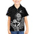 New Zealand Silver Fern Rugby Custom Hawaiian Shirt Maori Tiki Black Version