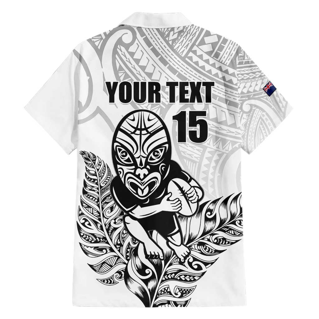 New Zealand Silver Fern Rugby Custom Family Matching Summer Maxi Dress and Hawaiian Shirt Maori Tiki White Version