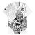 New Zealand Silver Fern Rugby Custom Hawaiian Shirt Maori Tiki White Version