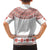 Bulgarian Embroidery Style Seamless Pattern Family Matching Off Shoulder Short Dress and Hawaiian Shirt