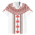 Bulgarian Embroidery Style Seamless Pattern Family Matching Off Shoulder Short Dress and Hawaiian Shirt