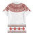 Bulgarian Embroidery Style Seamless Pattern Family Matching Off Shoulder Short Dress and Hawaiian Shirt