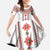 Bulgarian Embroidery Style Seamless Pattern Family Matching Summer Maxi Dress and Hawaiian Shirt