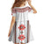 Bulgarian Embroidery Style Seamless Pattern Family Matching Summer Maxi Dress and Hawaiian Shirt
