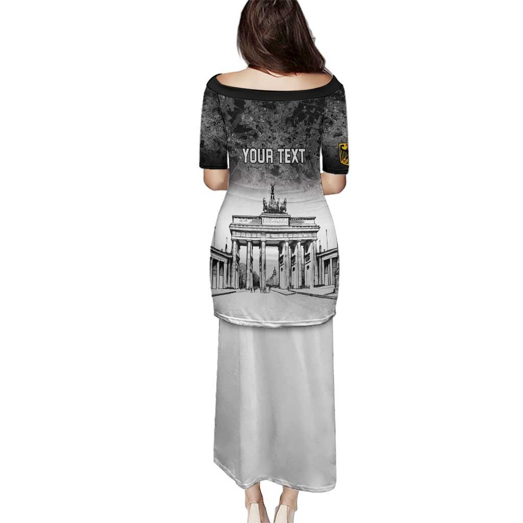 Personalized Germany Berlin Wall Family Matching Puletasi and Hawaiian Shirt Tag der Deutschen Einheit