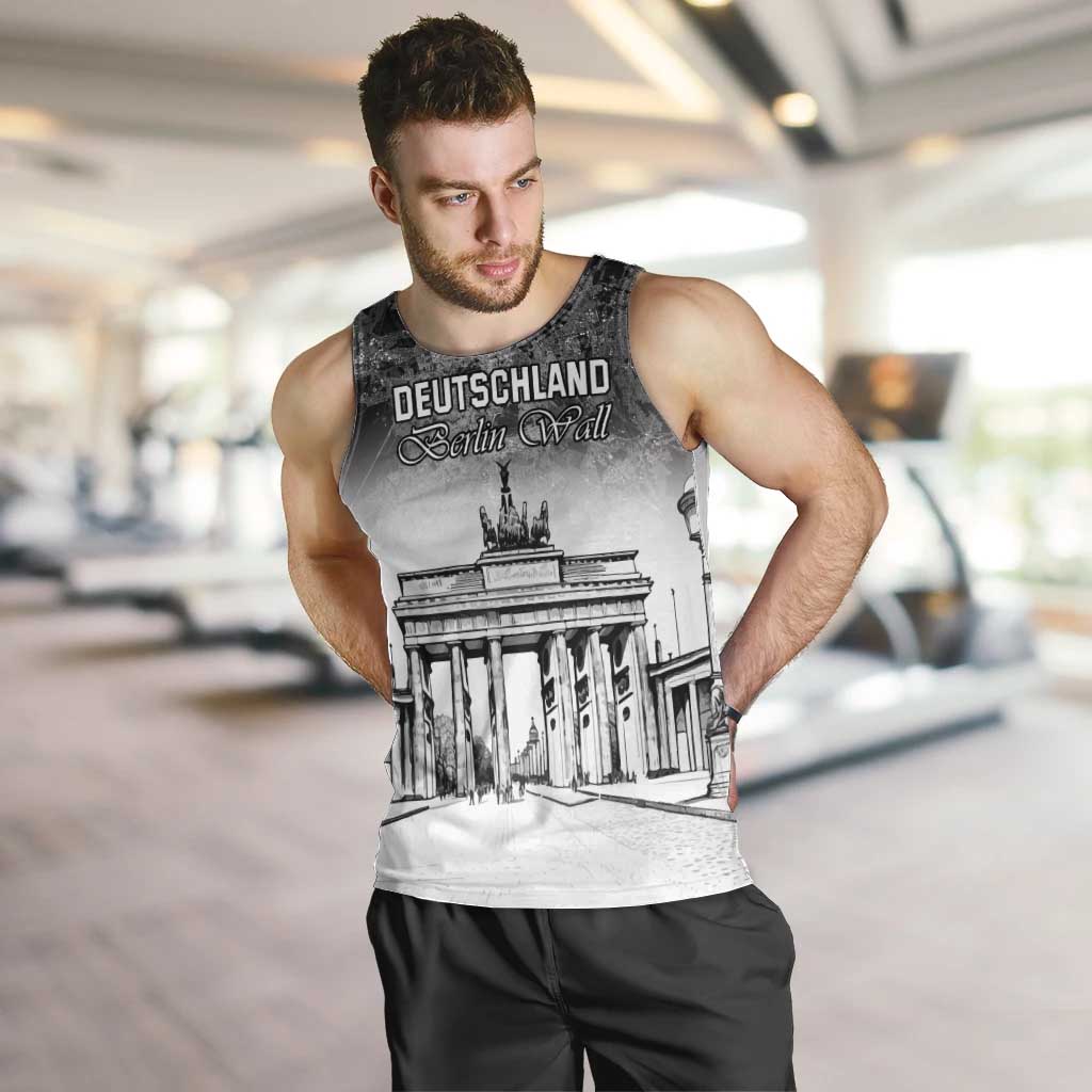 Personalized Germany Berlin Wall Men Tank Top Tag der Deutschen Einheit