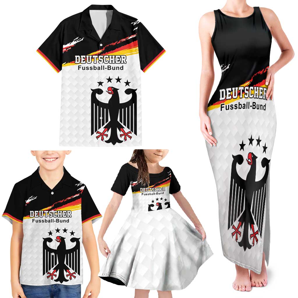 Custom Germany Football Family Matching Tank Maxi Dress and Hawaiian Shirt Come On DFB-Team