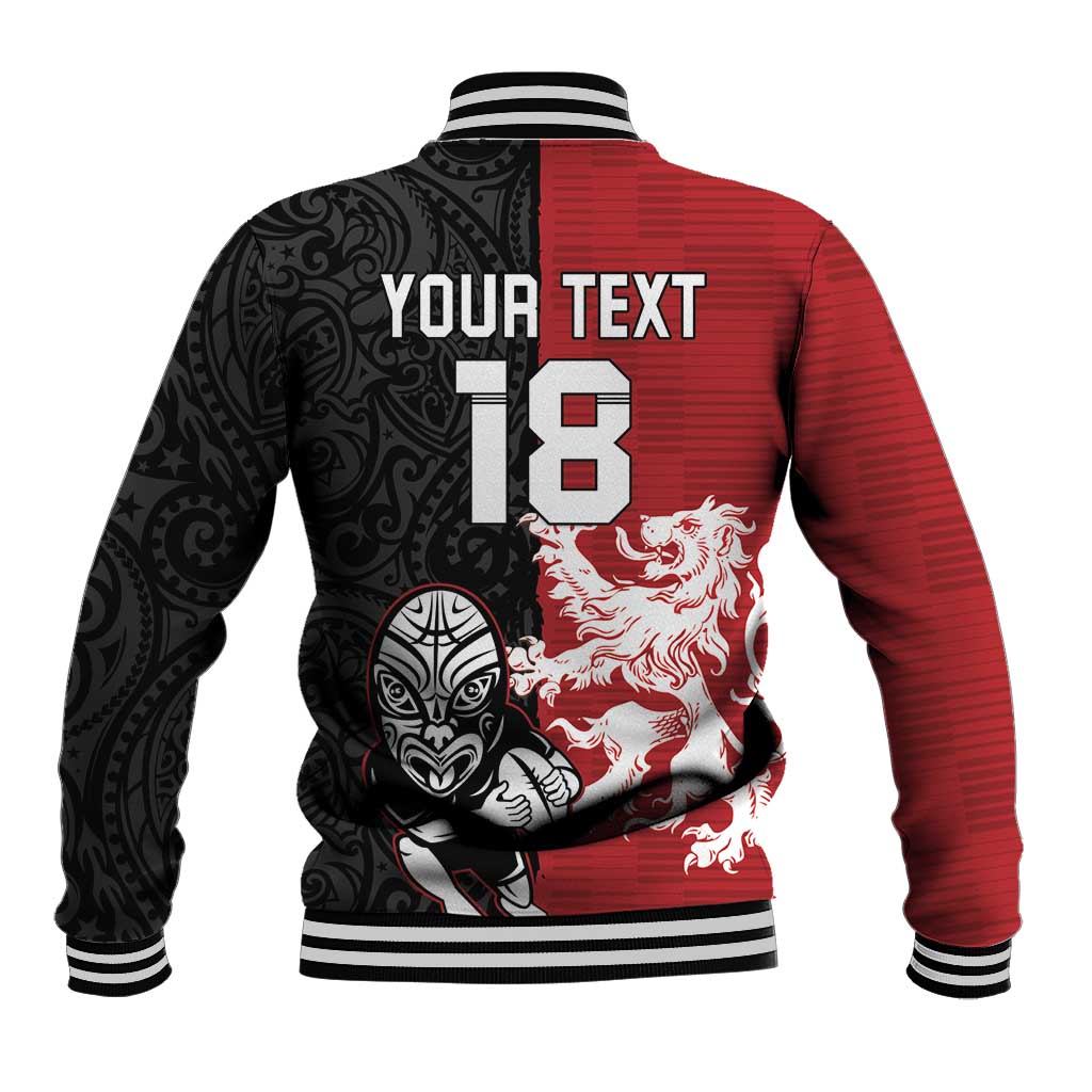 Custom British Lions New Zealand Baseball Jacket Unique Style - Polynesian Pride
