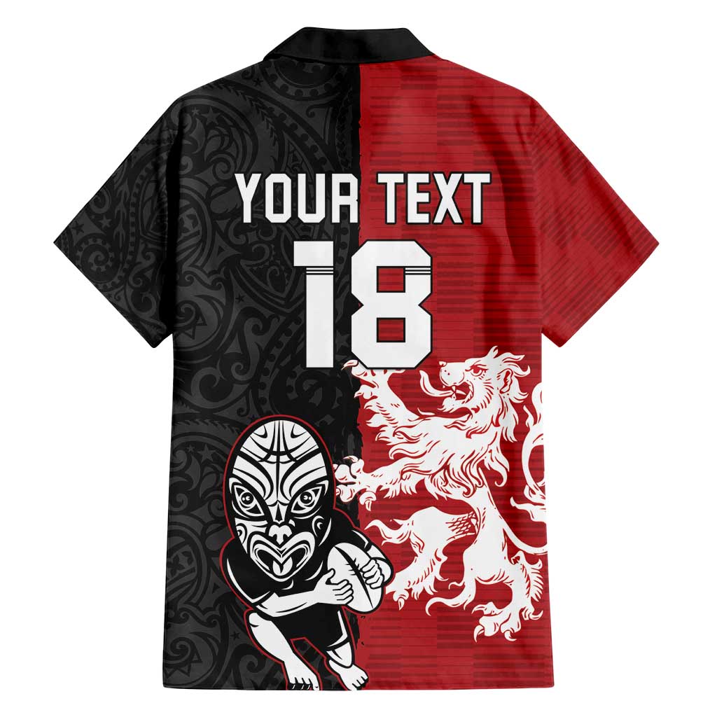 Custom British Lions New Zealand Family Matching Long Sleeve Bodycon Dress and Hawaiian Shirt Unique Style - Polynesian Pride