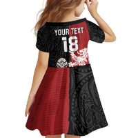 Custom British Lions New Zealand Family Matching Off Shoulder Maxi Dress and Hawaiian Shirt Unique Style - Polynesian Pride