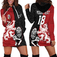 Custom British Lions New Zealand Hoodie Dress Unique Style LT18 - Polynesian Pride