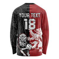 Custom British Lions New Zealand Long Sleeve Shirt Unique Style LT18 - Polynesian Pride