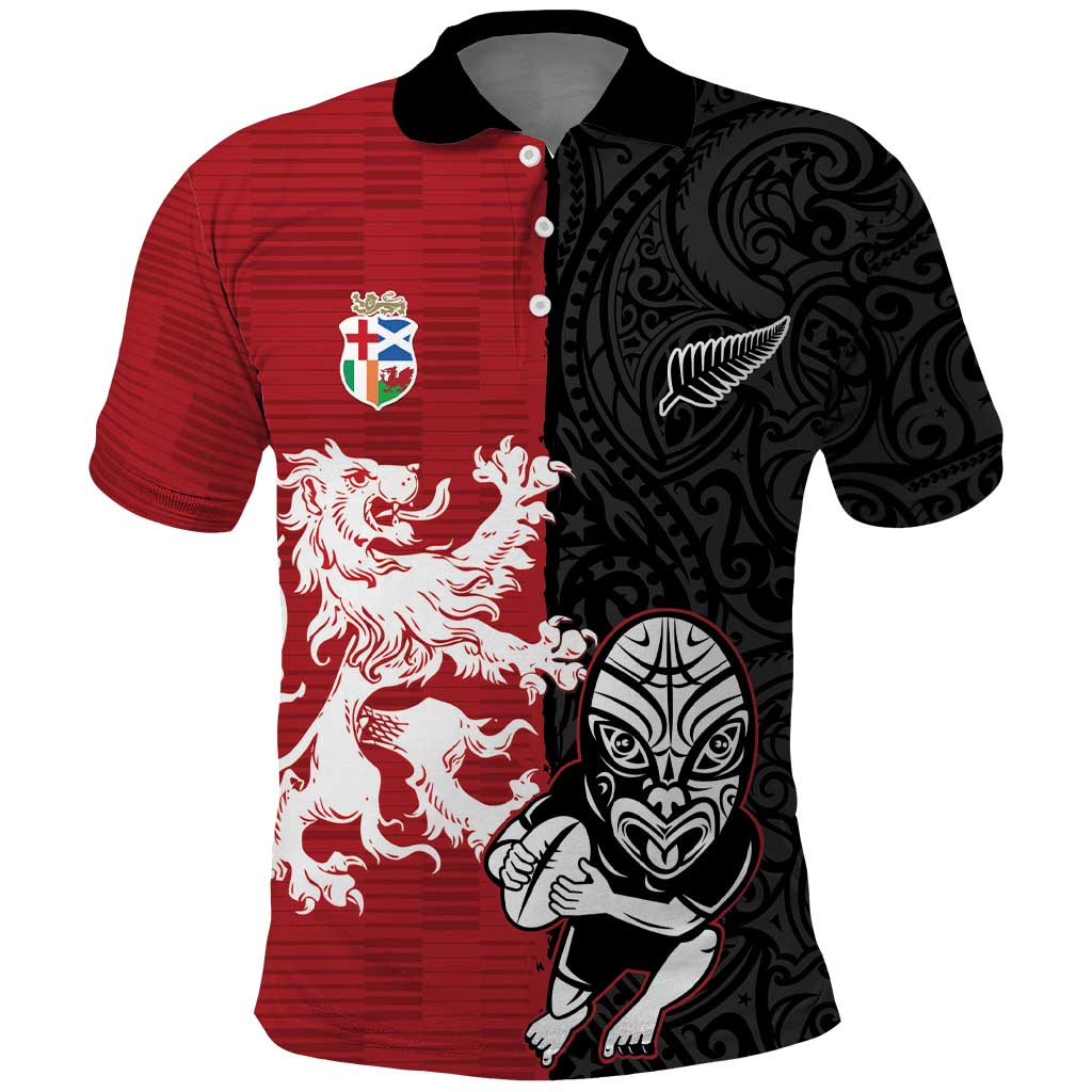 Custom British Lions New Zealand Polo Shirt Unique Style - Polynesian Pride