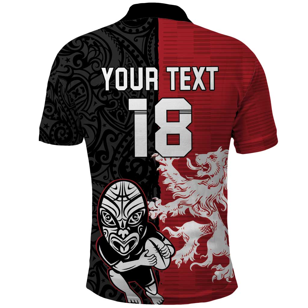 Custom British Lions New Zealand Polo Shirt Unique Style - Polynesian Pride
