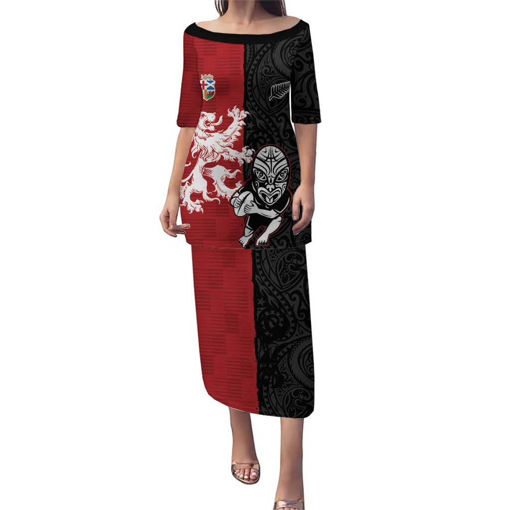 Custom British Lions New Zealand Puletasi Unique Style - Polynesian Pride