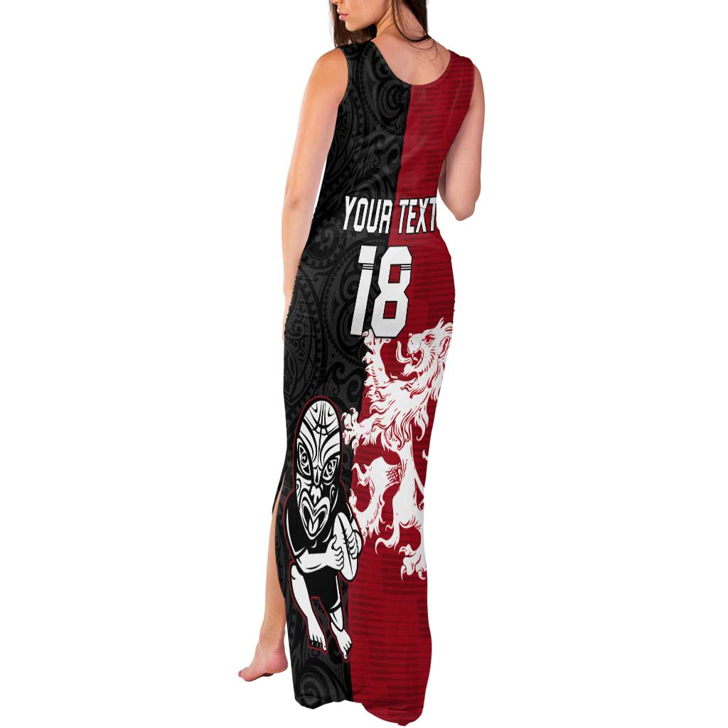 Custom British Lions New Zealand Tank Maxi Dress Unique Style - Polynesian Pride