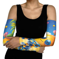 Funny Hawaii Mango Arm Sleeves Tropical Summer Beach Mascot Vacation