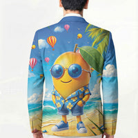 Funny Hawaii Mango Blazer Tropical Summer Beach Mascot Vacation