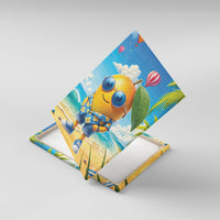 Funny Hawaii Mango Canvas Wall Art Tropical Summer Beach Mascot Vacation