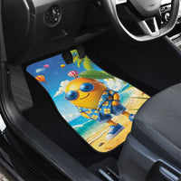Funny Hawaii Mango Car Mats Tropical Summer Beach Mascot Vacation