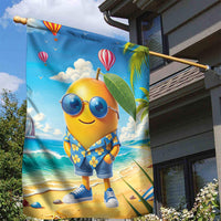 Funny Hawaii Mango Garden Flag Tropical Summer Beach Mascot Vacation