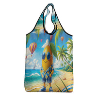 Funny Hawaii Mango Grocery Bag Tropical Summer Beach Mascot Vacation