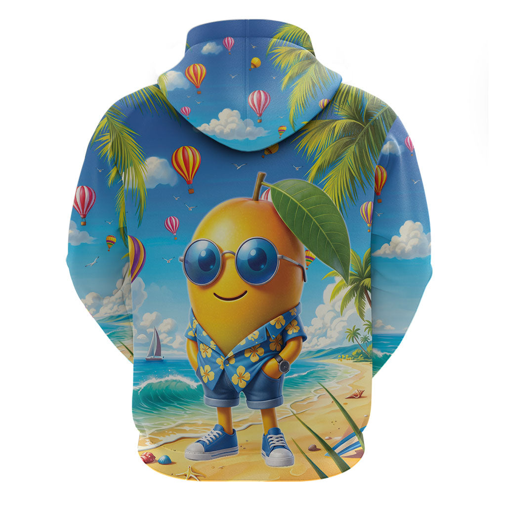 Funny Hawaii Mango Hoodie Tropical Summer Beach Mascot Vacation