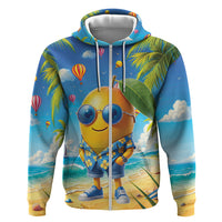 Funny Hawaii Mango Hoodie Tropical Summer Beach Mascot Vacation