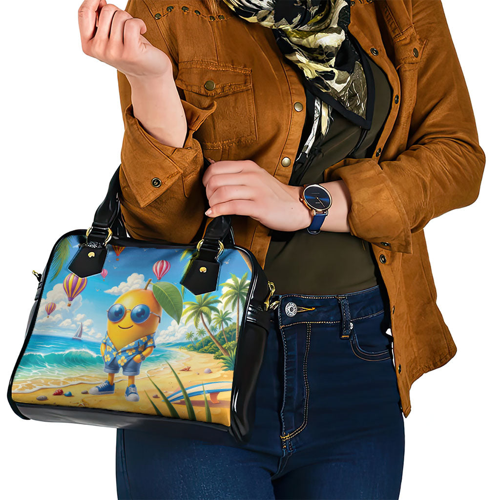 Funny Hawaii Mango Shoulder Handbag Tropical Summer Beach Mascot Vacation