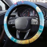 Funny Hawaii Mango Steering Wheel Cover Tropical Summer Beach Mascot Vacation