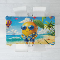 Funny Hawaii Mango Tablecloth Tropical Summer Beach Mascot Vacation