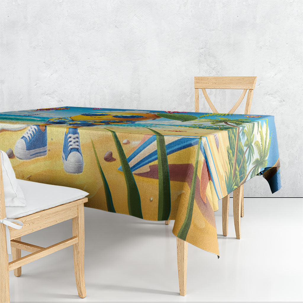 Funny Hawaii Mango Tablecloth Tropical Summer Beach Mascot Vacation