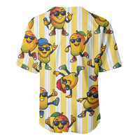 Funny Hawaii Mango Hip Hop Cartoon Baseball Jersey Summer Beach Party