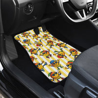 Funny Hawaii Mango Hip Hop Cartoon Car Mats Summer Beach Party