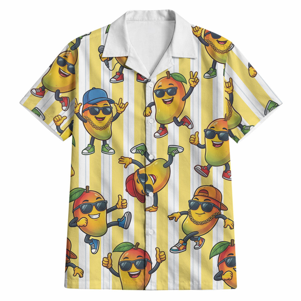 Funny Hawaii Mango Hip Hop Cartoon Hawaiian Shirt Summer Beach Party