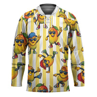 Funny Hawaii Mango Hip Hop Cartoon Hockey Jersey Summer Beach Party