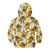 Funny Hawaii Mango Hip Hop Cartoon Kid Hoodie Summer Beach Party