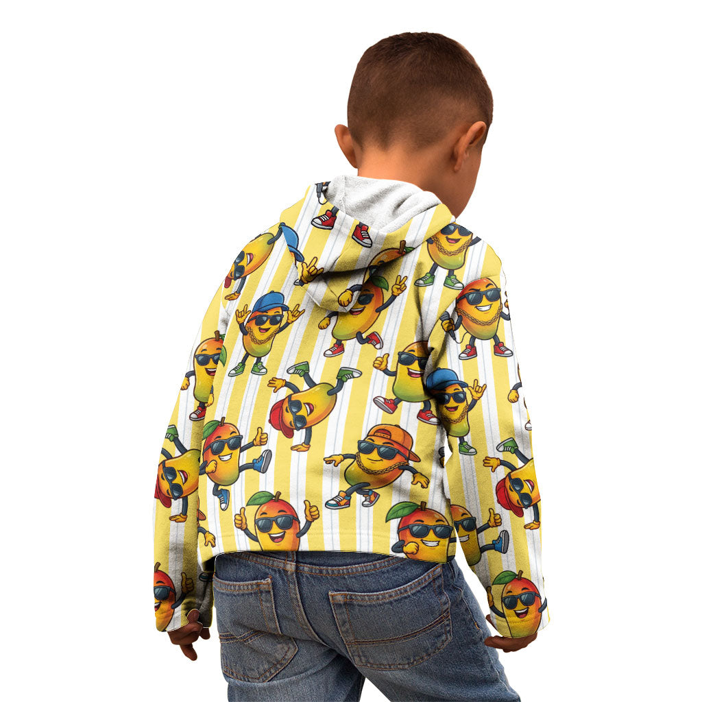 Funny Hawaii Mango Hip Hop Cartoon Kid Hoodie Summer Beach Party