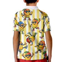 Funny Hawaii Mango Hip Hop Cartoon Kid Polo Shirt Summer Beach Party