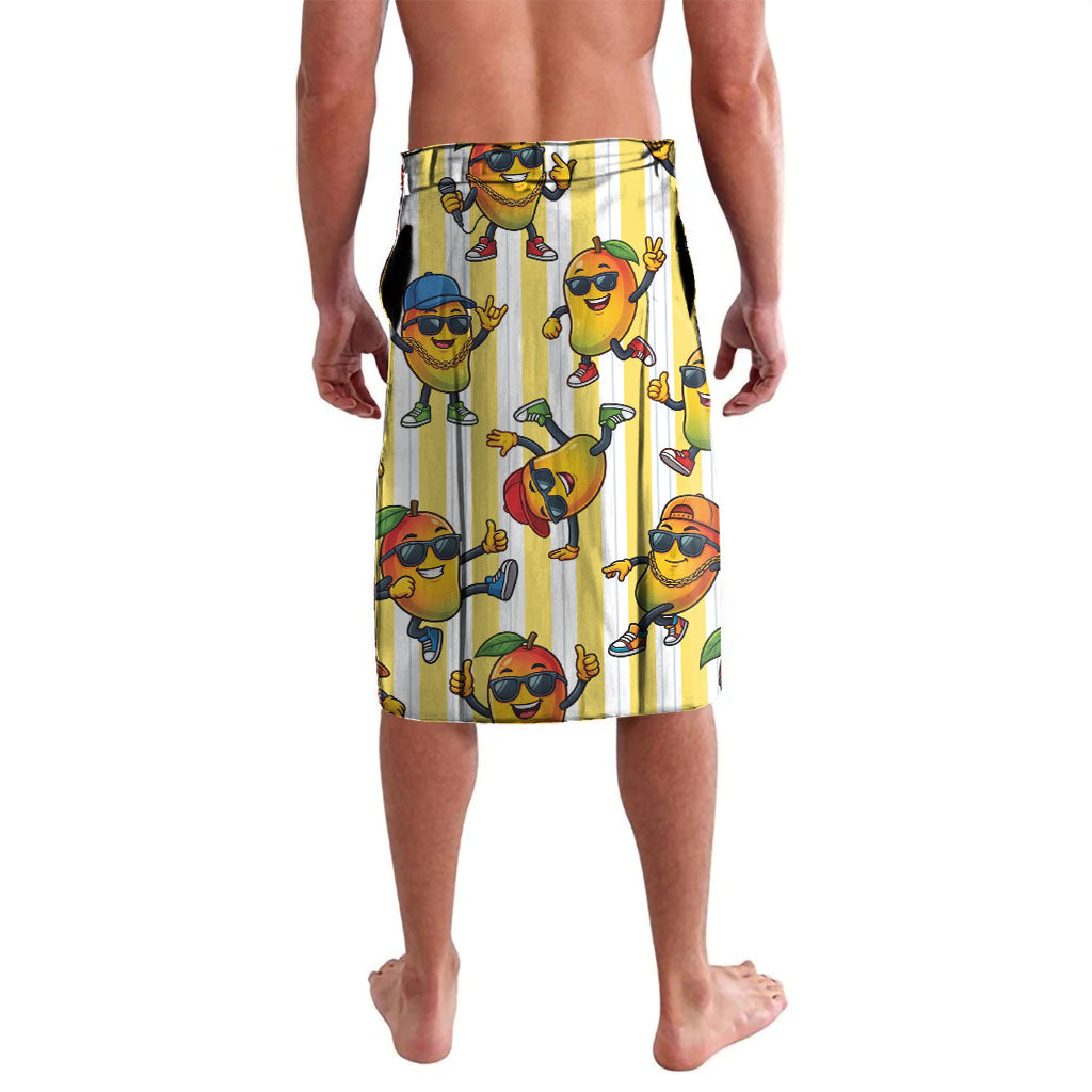 Funny Hawaii Mango Hip Hop Cartoon Lavalava Summer Beach Party