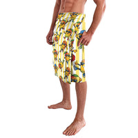 Funny Hawaii Mango Hip Hop Cartoon Lavalava Summer Beach Party