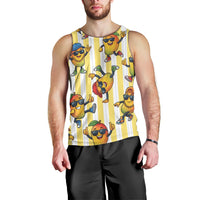 Funny Hawaii Mango Hip Hop Cartoon Men Tank Top Summer Beach Party