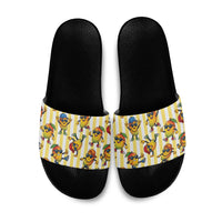 Funny Hawaii Mango Hip Hop Cartoon Slide Sandals Summer Beach Party