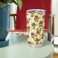 Funny Hawaii Mango Hip Hop Cartoon Tumbler Cup Summer Beach Party