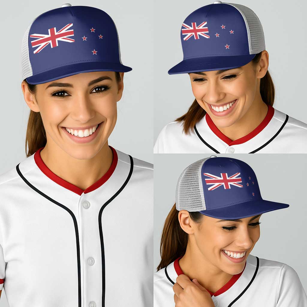 New Zealand Baseball Net Cap National Flag Colors - Polynesian Pride