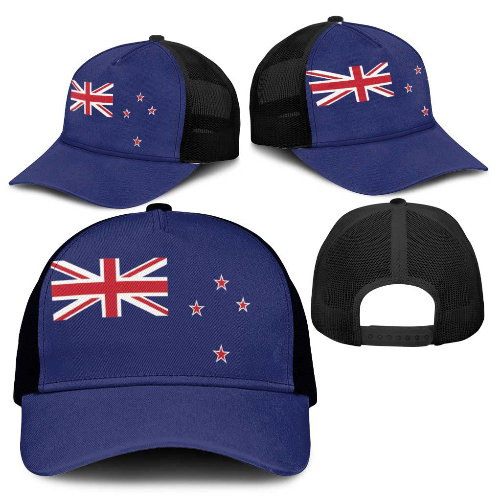 New Zealand Mesh Trucker Cap National Flag Colors - Polynesian Pride